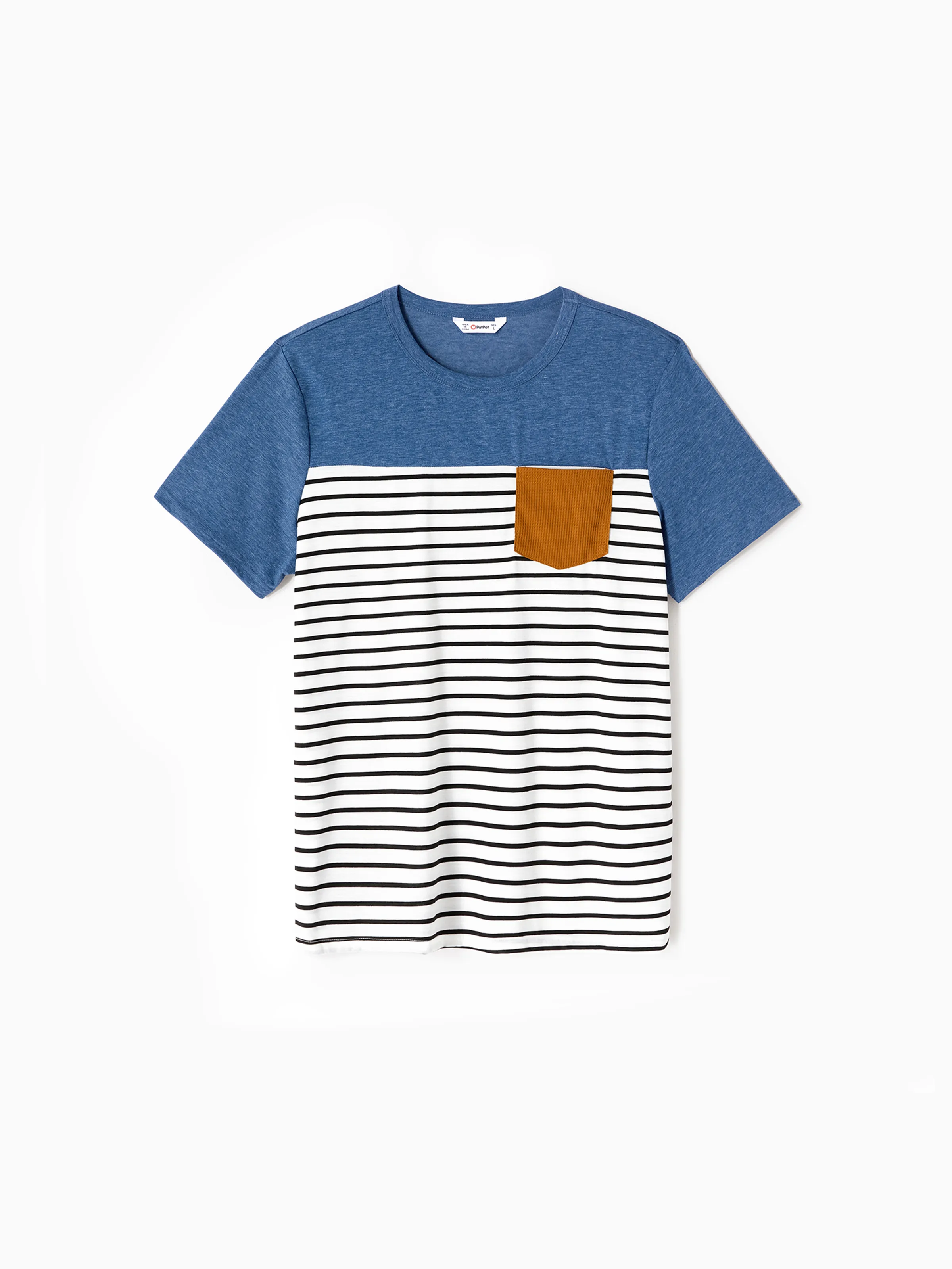 Daddy and Me Family Matching Soft Casual Outfit with Below Knee Dresses, Front Buttons, Belted Design Blue - Image 3